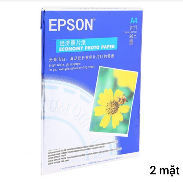 Giấy in ảnh Glossy A4-230 2 mặt (20 tờ) Epson