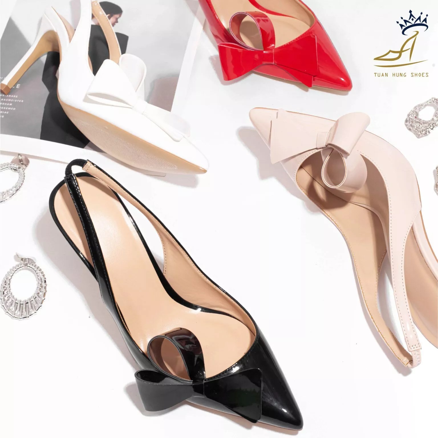 Giày Slingback cách điệu