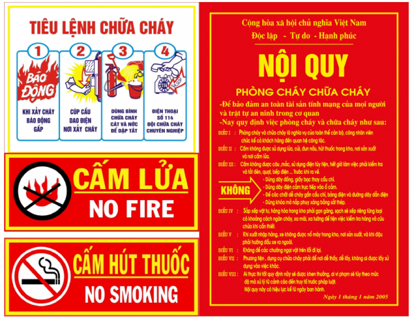Nội quy tiêu lệnh PCCC