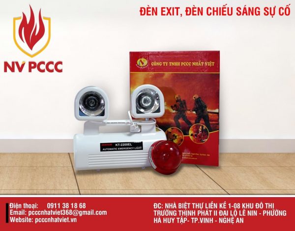 Đèn đèn chiếu sáng sự cố trong PCCC - Thiết Bị PCCC Nhất Việt - Công Ty TNHH PCCC Nhất Việt
