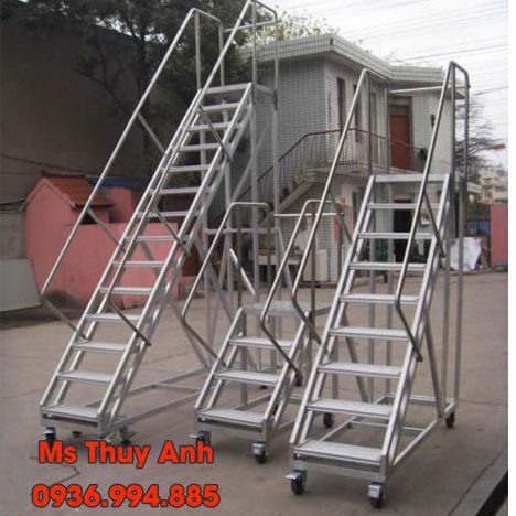 Xe thang inox làm theo yêu cầu	