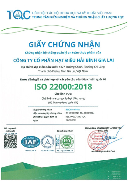 Giấy chứng nhận ISO 9001:2018
