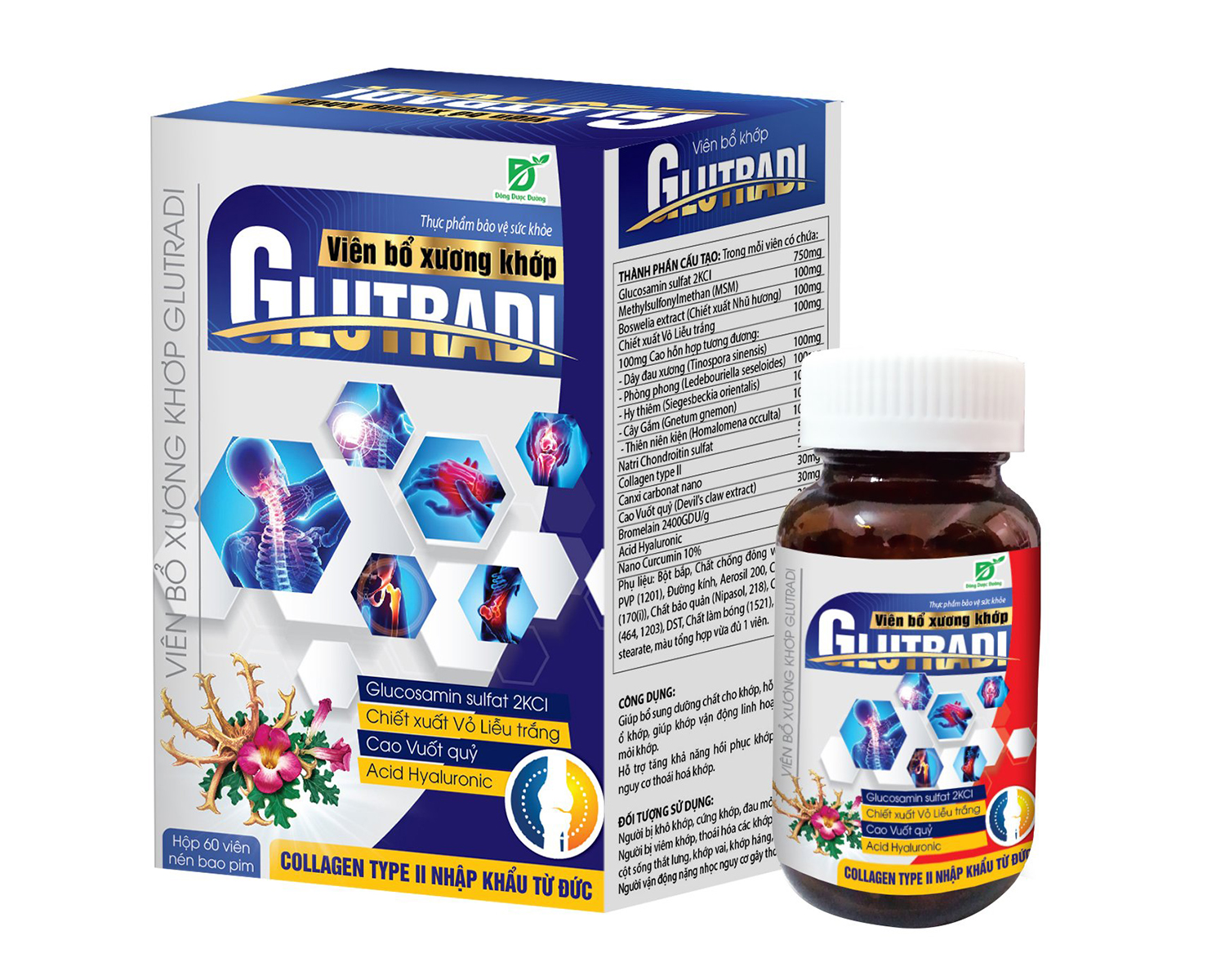 Viên bổ xương khớp Glutradi