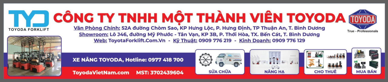 Dịch vụ cho thuê, sửa chữa xe nâng - Chi Nhánh - Công Ty TNHH Một Thành Viên TOYODA