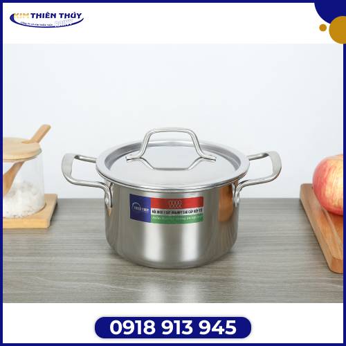 Bộ nồi 3 đáy Rainy Nồi lẻ 1 đáy, nắp inox