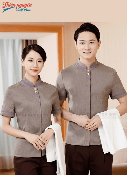 Đồng phục tạp vụ 21 - May Đồng Phục Thiên Nguyên - Công Ty TNHH May Thiên Nguyên