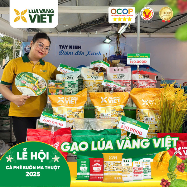 Gian hàng gạo Lúa Vàng Việt