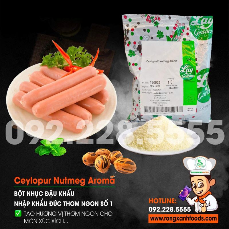 Bột nhục đậu khấu - Công Ty TNHH Thực Phẩm Rồng Xanh	