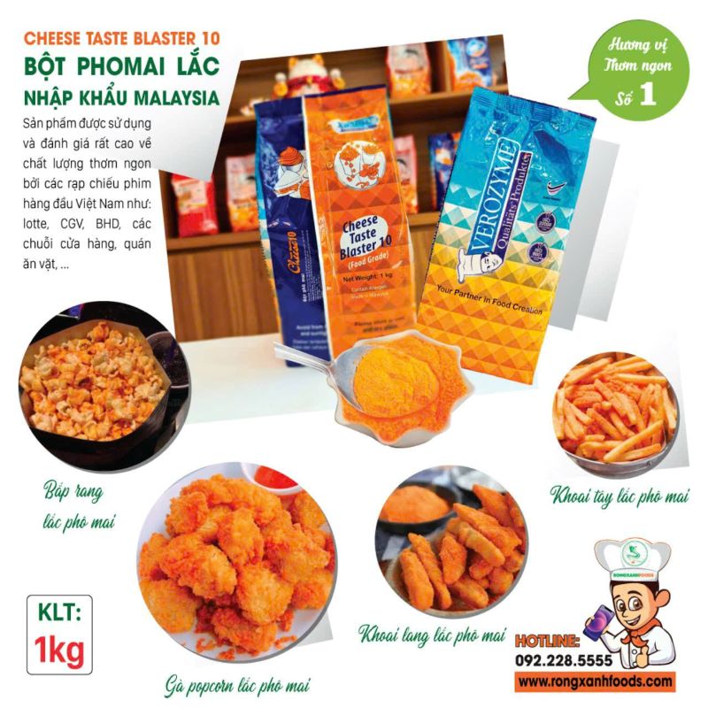 Bột pho mai lắc - Công Ty TNHH Thực Phẩm Rồng Xanh	