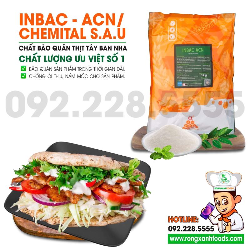 Chất bảo quản thịt - Công Ty TNHH Thực Phẩm Rồng Xanh	