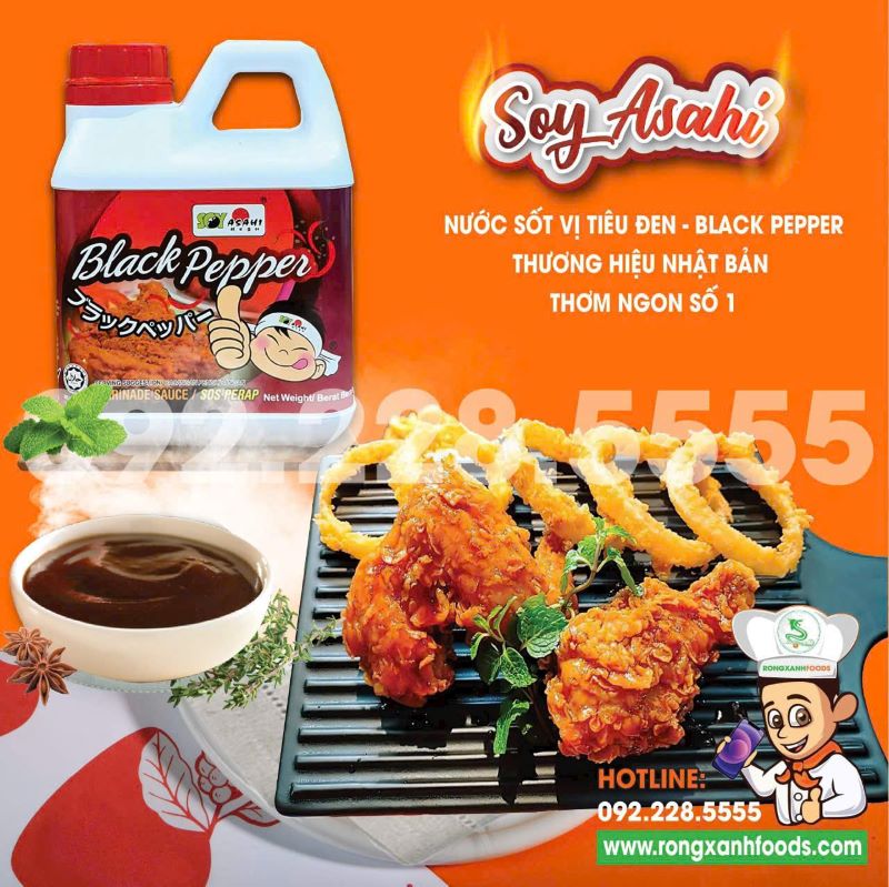 Nước sốt vị tiêu đen - Công Ty TNHH Thực Phẩm Rồng Xanh	