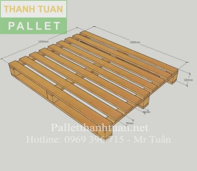 Pallet gỗ 1200x1500x160mm - Pallet Thanh Tuấn - Công Ty TNHH TM - SX Pallet Thanh Tuấn