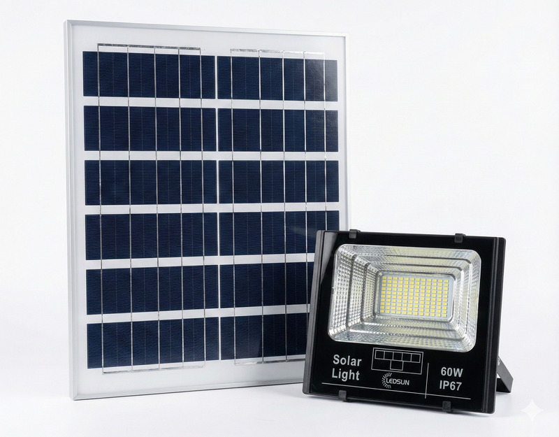 Đèn pha NLMT 100W - Thiết Bị Điện Năng Lượng Mặt trời Goldsun - Công Ty TNHH Thiết Bị Điện Goldsun