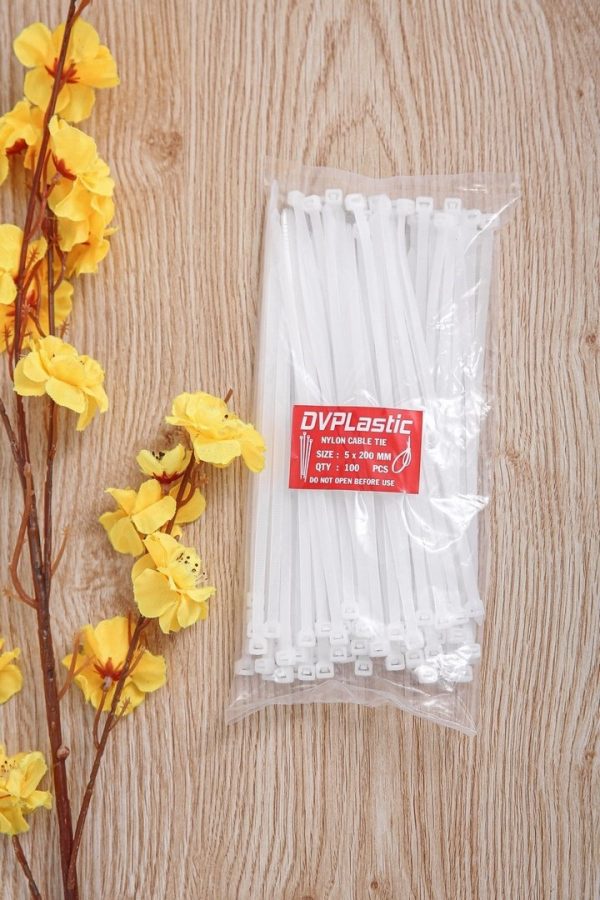 Dây rút nhựa 20cm - Dây Rút Nhựa Đại Việt Phát - Công Ty TNHH Đầu Tư Sản Xuất Đại Việt Phát