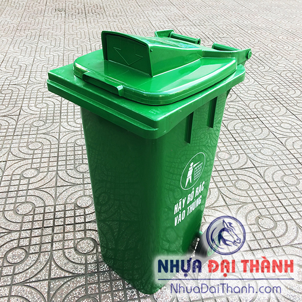 Thùng rác 120 lít nắp hở - Thùng Rác Đại Thành - Công Ty TNHH Sản Xuất Thương Mại Nhựa Đại Thành
