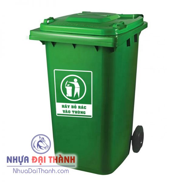 Thùng rác 240 lít - Thùng Rác Đại Thành - Công Ty TNHH Sản Xuất Thương Mại Nhựa Đại Thành
