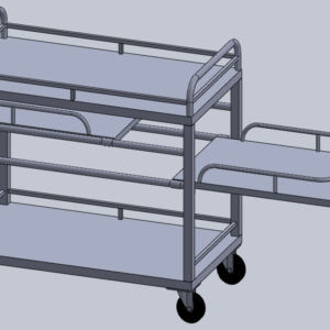 Xe đẩy chia cơm cánh di động - Bếp Công Nghiệp Đồng Gia - Thiết Bị Bếp Inox Đồng Gia