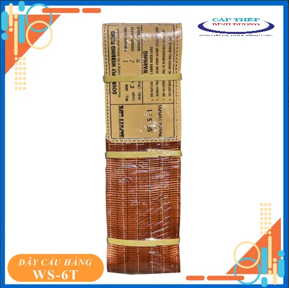 Cáp vải cẩu hàng 6 tấn