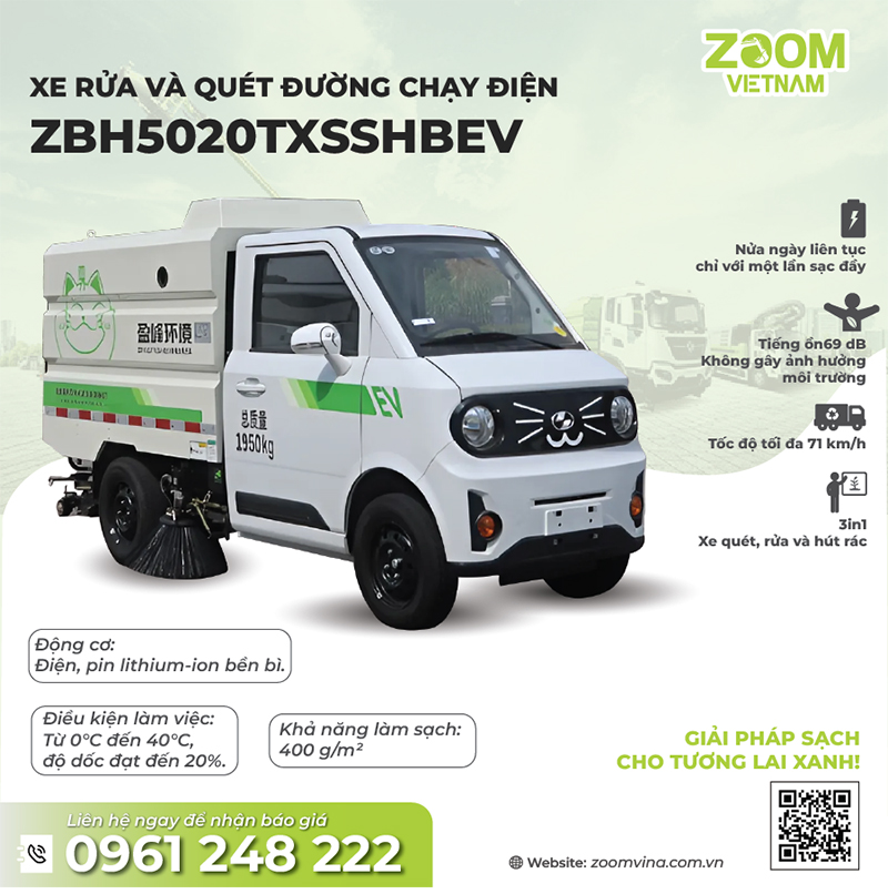 Xe quét điện mới