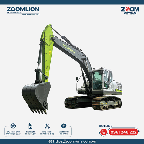 Máy xúc đào Zoomlion - Máy Móc Xây Dựng Zoom - Chi Nhánh Công Ty Cổ Phần Zoom Việt Nam