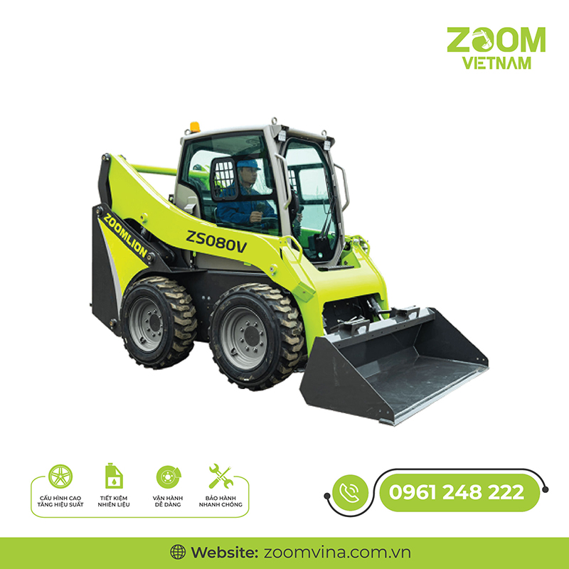 Máy xúc lật trượt - Máy Móc Xây Dựng Zoom - Chi Nhánh Công Ty Cổ Phần Zoom Việt Nam