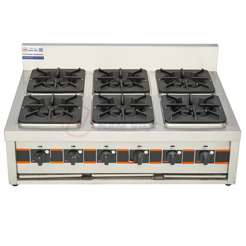 Bếp Âu 6 họng chân thấp