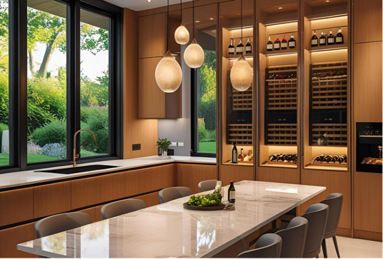 Thiết kế thi công nội thất phòng bếp phong cách tân cổ điển Luxury - Xây Dựng VNICONS - Công Ty TNHH Thiết Kế Thi Công Xây Dựng VNICONS