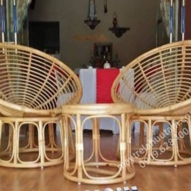Bàn ghế mây tre tại sảnh - Cơ Sở Mây Tre Lá Đặng Hữu Tâm