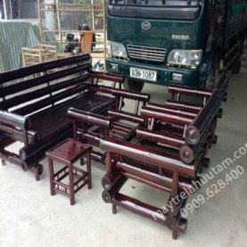 Bộ salon tre - Cơ Sở Mây Tre Lá Đặng Hữu Tâm