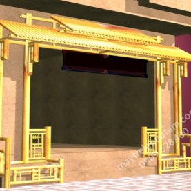 Cổng tre - Cơ Sở Mây Tre Lá Đặng Hữu Tâm