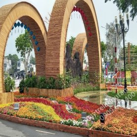 Cổng tre - Cơ Sở Mây Tre Lá Đặng Hữu Tâm