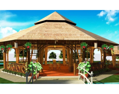 Dự án tre tại khu du lịch - Cơ Sở Mây Tre Lá Đặng Hữu Tâm