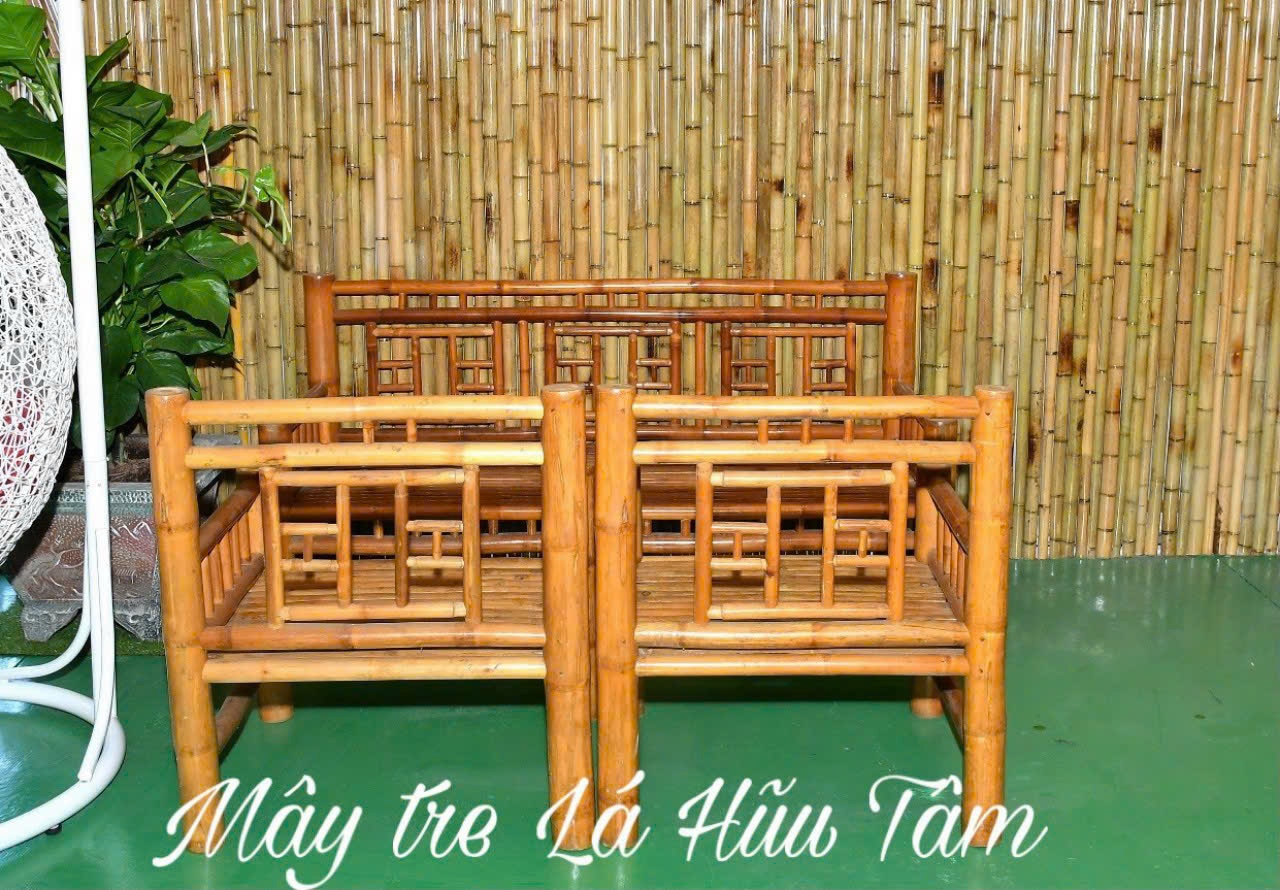 Bàn ghế tre - Cơ Sở Mây Tre Lá Hữu Tâm