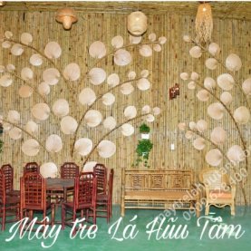 Vách tre trang trí - Cơ Sở Mây Tre Lá Đặng Hữu Tâm