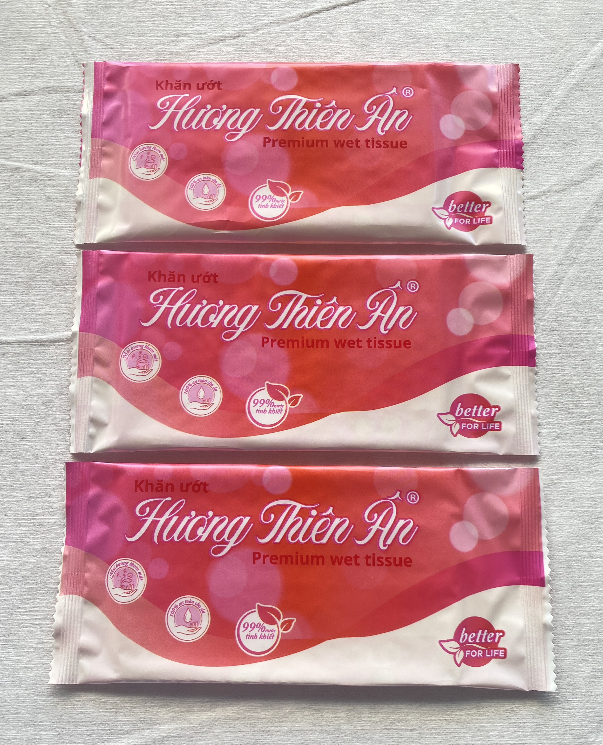Khăn lạnh, khăn ướt - Khăn Lạnh Hương Thiên Ân - Công Ty TNHH Một Thành Viên Sản Xuất Và Thương Mại Hương Thiên Ân