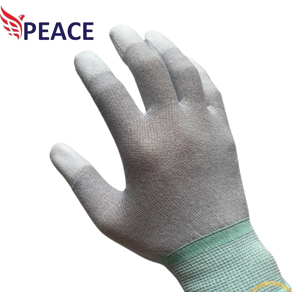 Găng tay chống tĩnh điện phủ ngón PU - Tiêu  Hao Phòng Sạch PEACE - Công Ty TNHH Peace Việt Nam