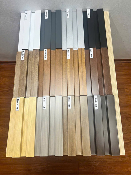 Bảng mẫu màu tấm ốp nhựa Nano vân gỗ - Sàn Gỗ Công Nghiệp, Sàn Nhựa Giả Gỗ Hoàng An - Công Ty TNHH TM DV XD Hoàng An