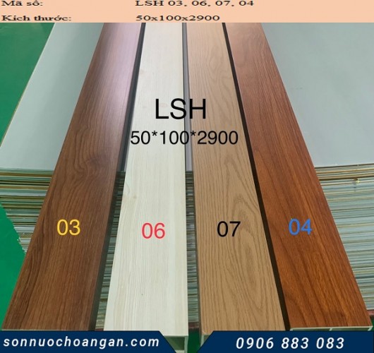 Lam gỗ nhựa cầu thang trong nhà LSH 50x100 - Sàn Gỗ Công Nghiệp, Sàn Nhựa Giả Gỗ Hoàng An - Công Ty TNHH TM DV XD Hoàng An