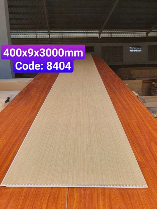 Tấm nhựa ốp tường Nano giả gỗ mã 8404 - Sàn Gỗ Công Nghiệp, Sàn Nhựa Giả Gỗ Hoàng An - Công Ty TNHH TM DV XD Hoàng An