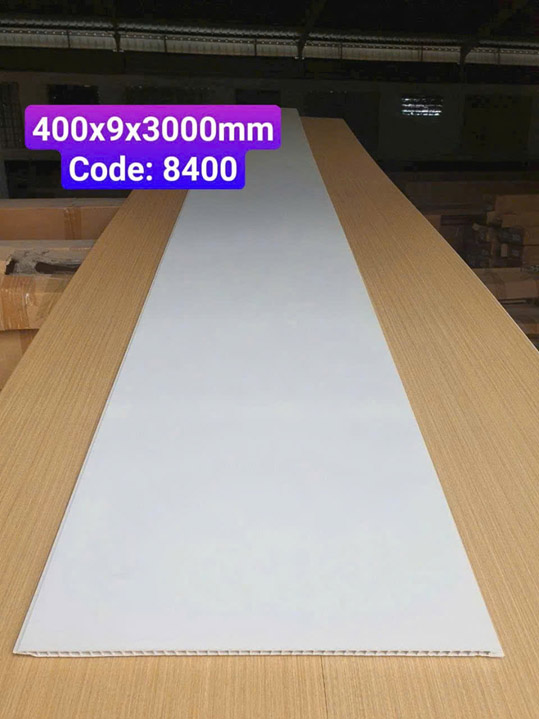 Tấm nhựa ốp tường Nano giả gỗ mã 8400 - Sàn Gỗ Công Nghiệp, Sàn Nhựa Giả Gỗ Hoàng An - Công Ty TNHH TM DV XD Hoàng An