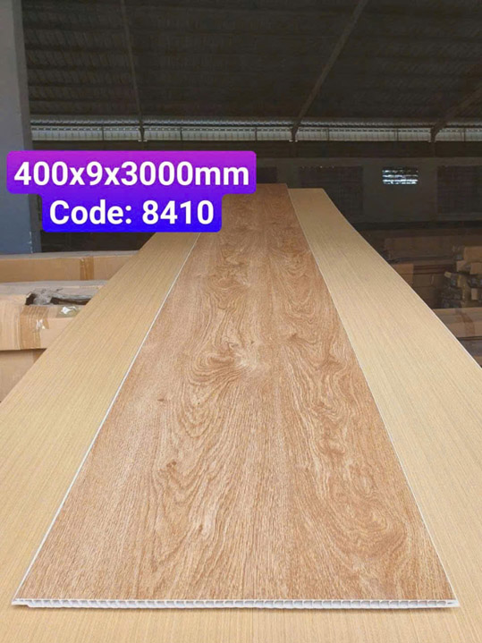 Tấm nhựa ốp tường Nano giả gỗ mã 8410 - Sàn Gỗ Công Nghiệp, Sàn Nhựa Giả Gỗ Hoàng An - Công Ty TNHH TM DV XD Hoàng An