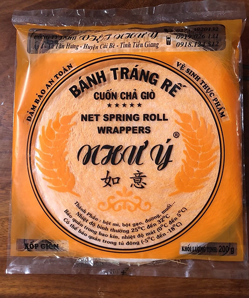 Bánh tráng rế cuốn chả giò