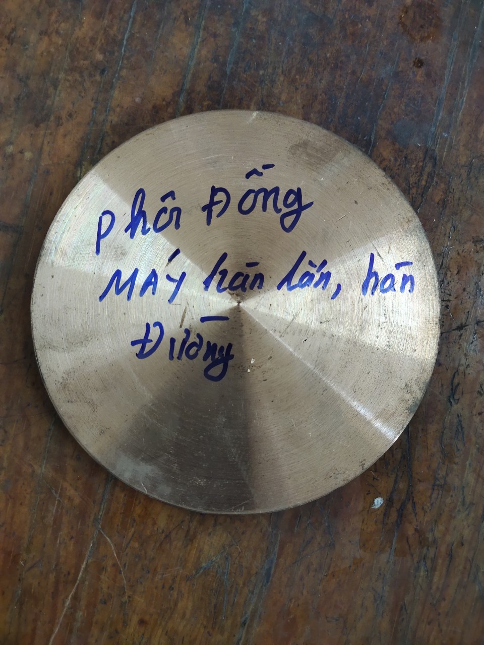 Phôi đồng làm bánh hàn lăn, hàn đường - Cơ Sở Gia Công Cơ Khí Bánh Răng-Trục Vít-Bánh Vít