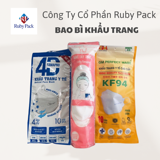 Bao bì khẩu trang - Bao Bì Ruby Pack - Công Ty Cổ Phần Ruby Pack