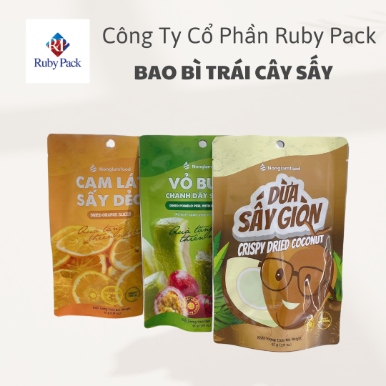 Bao bì trái cây sấy - Bao Bì Ruby Pack - Công Ty Cổ Phần Ruby Pack