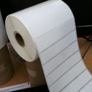 Giấy Decal bế trắng in mã vạch