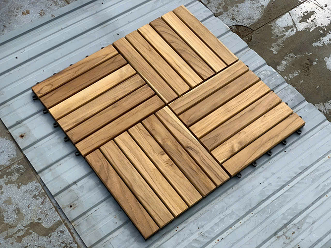 Vỉ lót sàn gỗ Teak