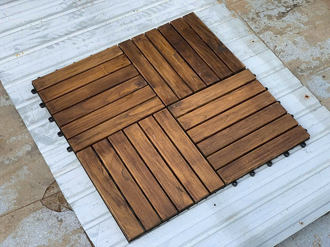 Vỉ lót sàn gỗ Teak