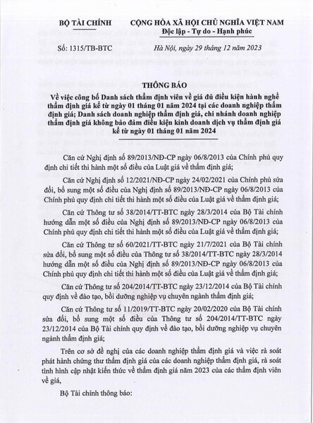 Giấy chứng nhận đủ điều kiện thẩm định giá - Thẩm Định Giá Quảng Nam - Công Ty CP Thẩm Định Giá Quảng Nam