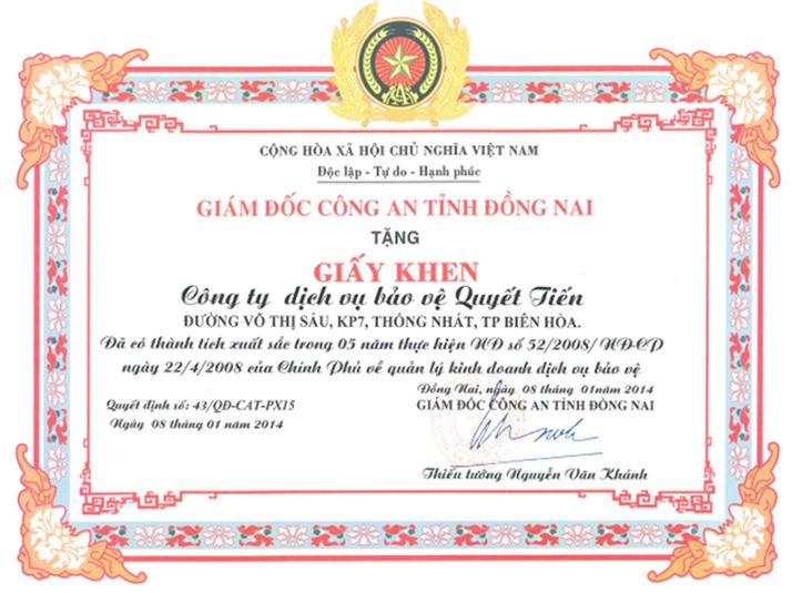 Chứng nhận